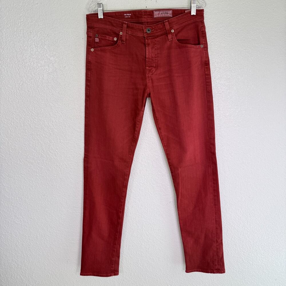 Adriano Goldschmied AG The Tellis Jeans Mens 32 x 33 Slim Burnt Orange Classic